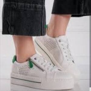 Jana Women's Platform Multicolor Sneakers Trainers Size 10.5